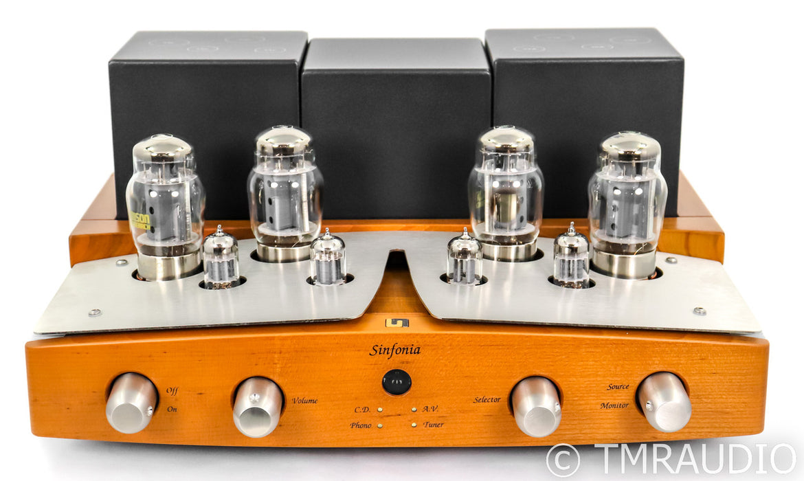 Unison Research Sinfonia Stereo Tube Integrated Amplifier; Cherry (Open Box)