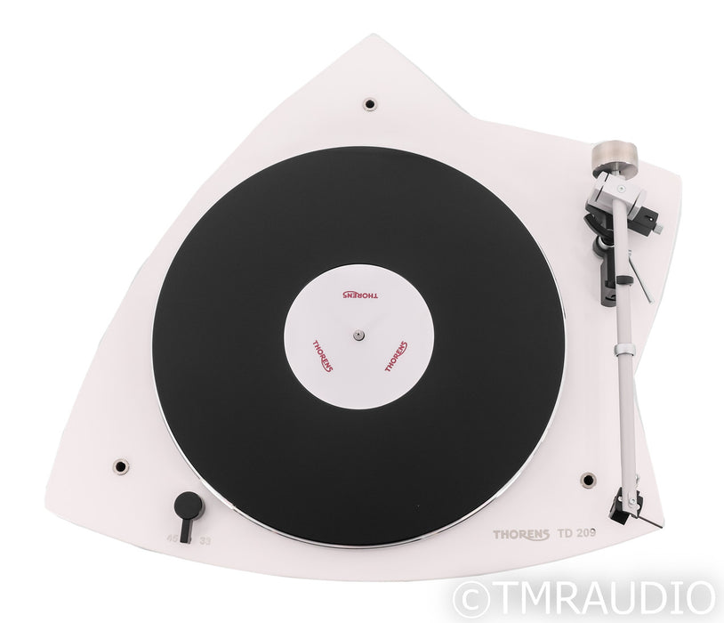 Thorens TD 209 Belt Drive Turntable; White; TAS 267 MM Cartridge (Unused)