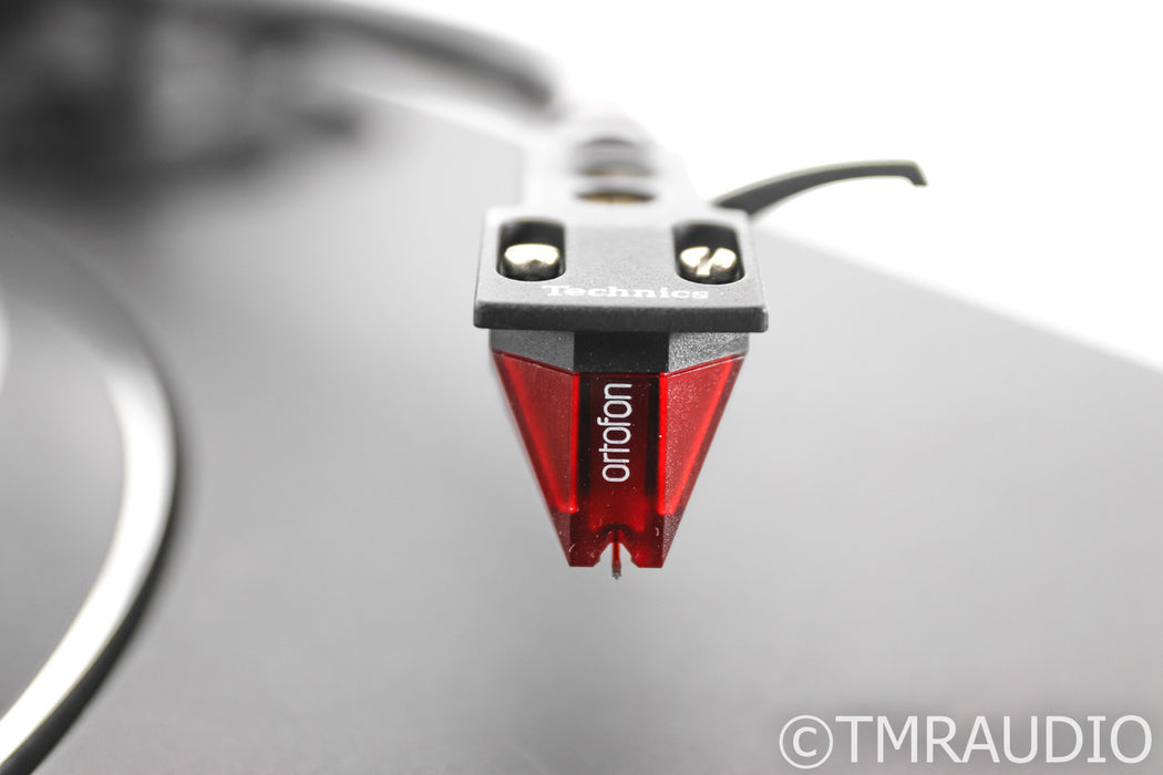 Technics SL-1500C Direct Drive Turntable; Ortofon 2M Red; Black; Onboard Phono