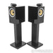 B&W CM6 S2 Bookshelf Speakers; Gloss Black Pair w/ Stands