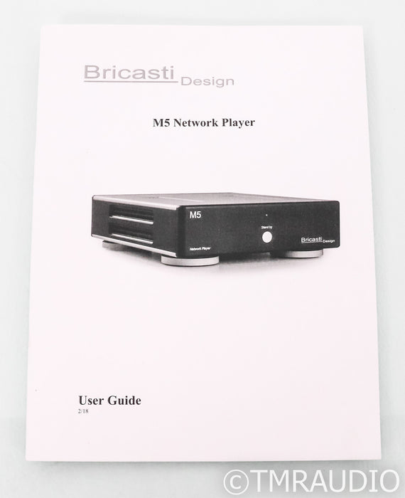 Bricasti Design M5 Network Streamer; Black; Roon Ready