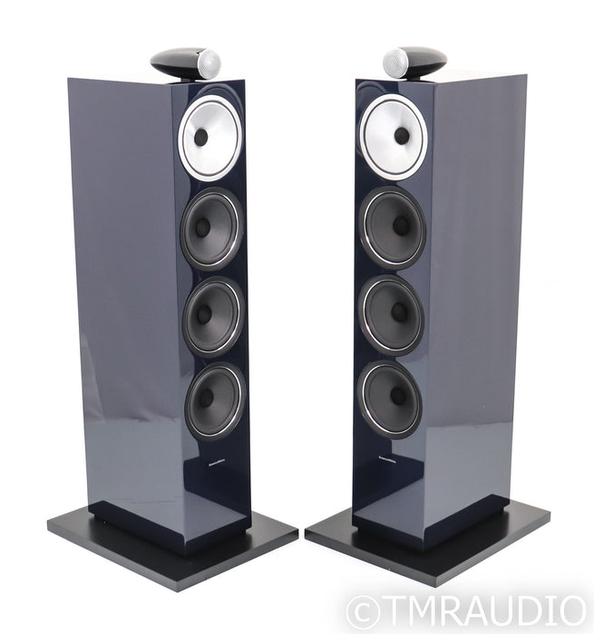 B&W 702 S2 Signature Floorstanding Speakers; Midnight Blue Pair (Open Box)