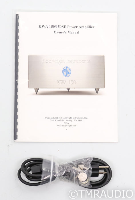 ModWright KWA150SE Stereo Power Amplifier; KWA-150-SE; Silver (Open Box)