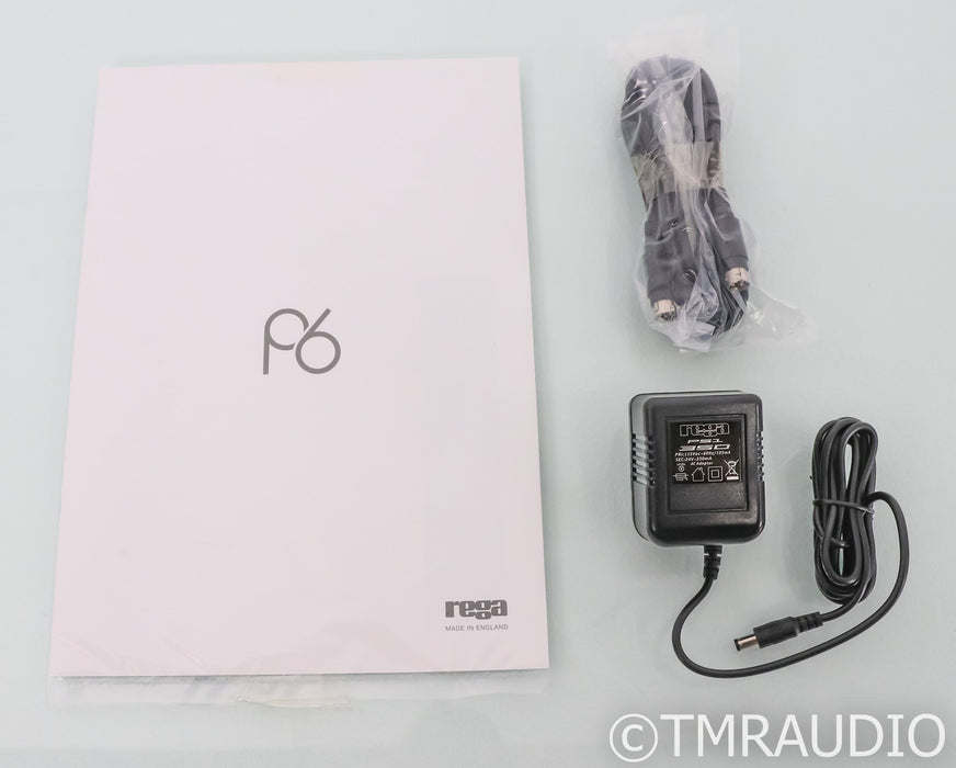 Rega PL6 Belt Drive Turntable; Exact Cartridge; Black; Planar 6 (Open Box)