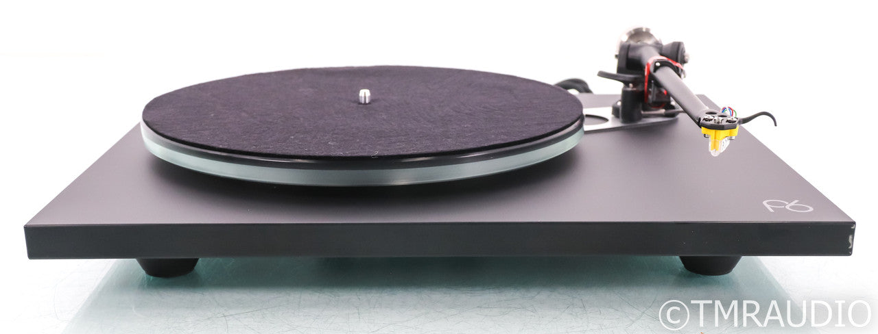 Rega PL6 Belt Drive Turntable; Exact Cartridge; Black; Planar 6 (Open Box)