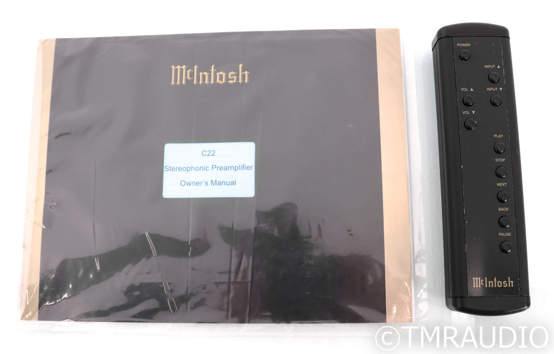 McIntosh C22 MKIV Stereo Tube Preamplifier; C-22; Mark 4; MM / MC Phono