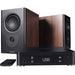 Mission LX Connect Powered Bookshelf Speakers; Hub; Walnut Pearl Pair (Unused)