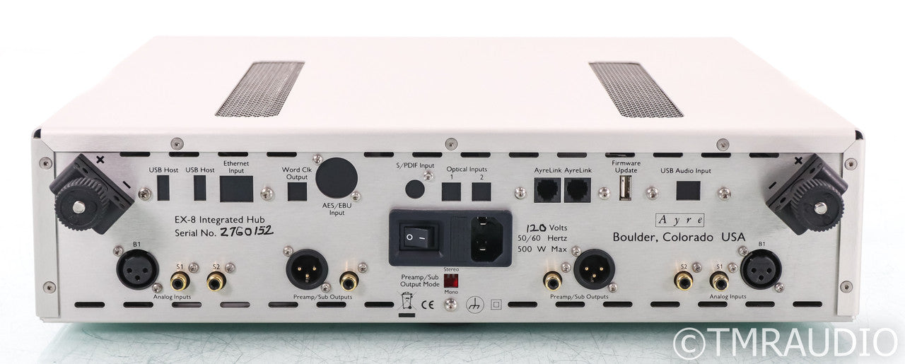 Ayre EX-8 2.0 Stereo Integrated Amplifier; EX8; Silver; Remote