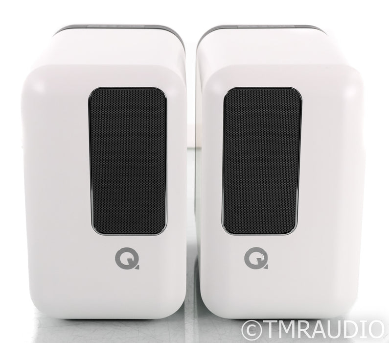 Q Acoustics Q Active 200 Powered Bookshelf Speakers; White Pair; Hub (Open Box)