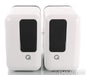 Q Acoustics Q Active 200 Powered Bookshelf Speakers; White Pair; Hub (Open Box)