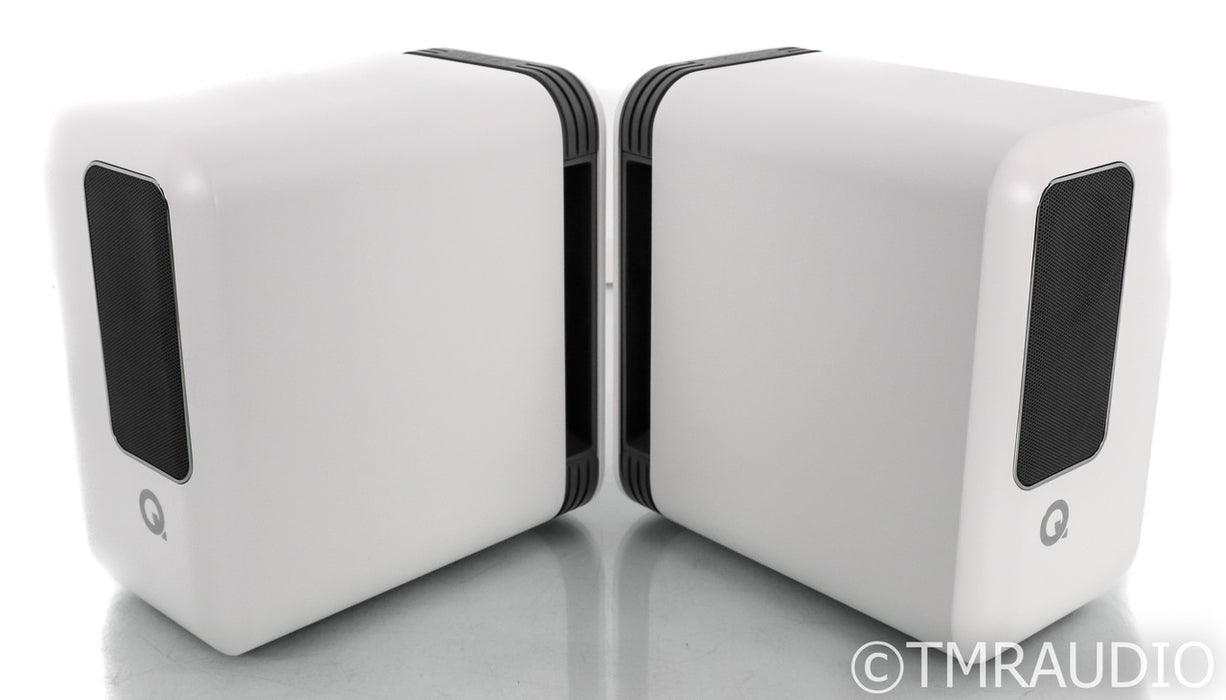 Q Acoustics Q Active 200 Powered Bookshelf Speakers; White Pair; Hub (Open Box)