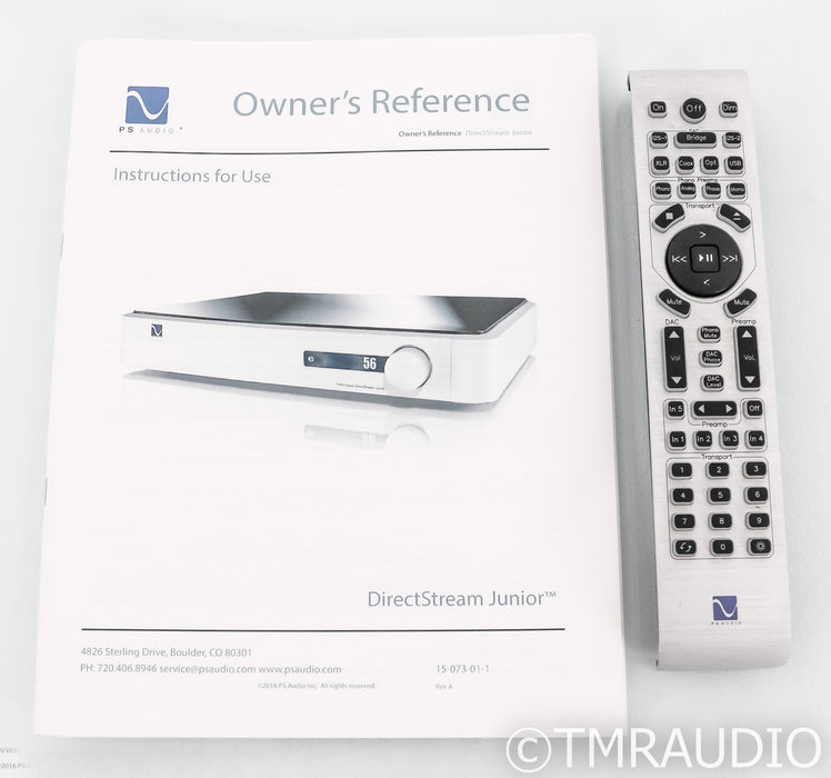 PS Audio Direct Stream Junior DAC; DSJ; D/A Converter; USB; Remote; Silver