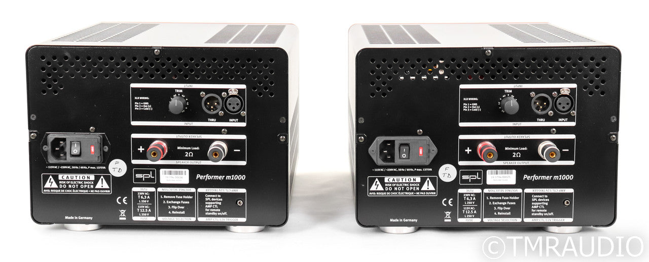 SPL Performer m1000 Mono Power Amplifier; Red Pair; M-1000 (Open Box)