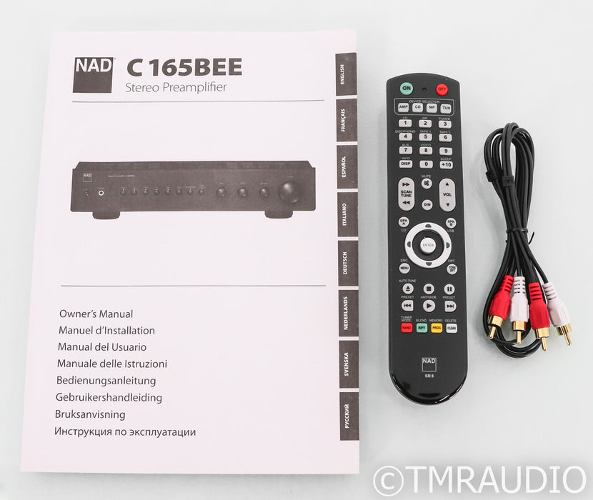 NAD C 165BEE Stereo Preamplifier; Remote; MM / MC Phono (Open Box)