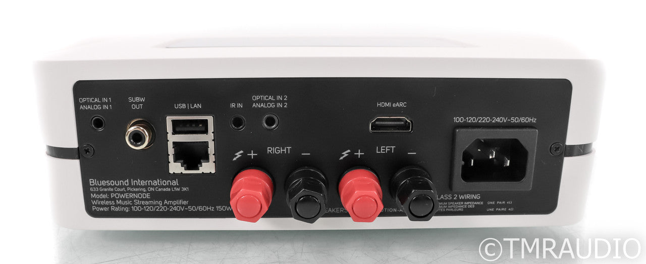 Bluesound Powernode Wireless Streaming Amplifier; White (Open Box)