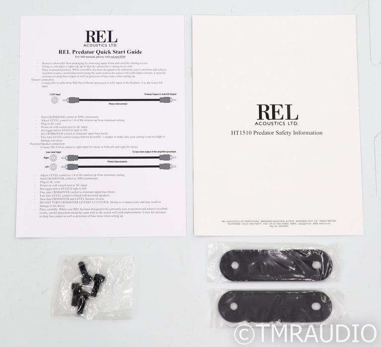 REL HT/1510 Predator II 15" Powered Subwoofer; Black (Open Box)