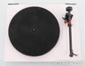 Rega P1 Belt Drive Turntable; White; Carbon Cartridge; MM Phono (Open Box)