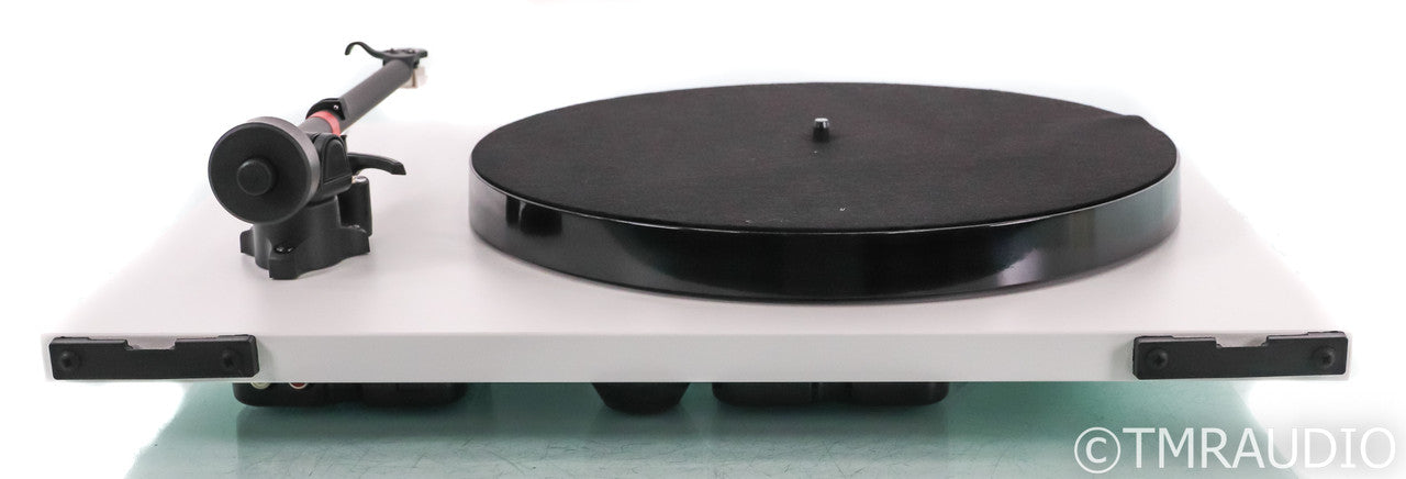 Rega P1 Belt Drive Turntable; White; Carbon Cartridge; MM Phono (Open Box)