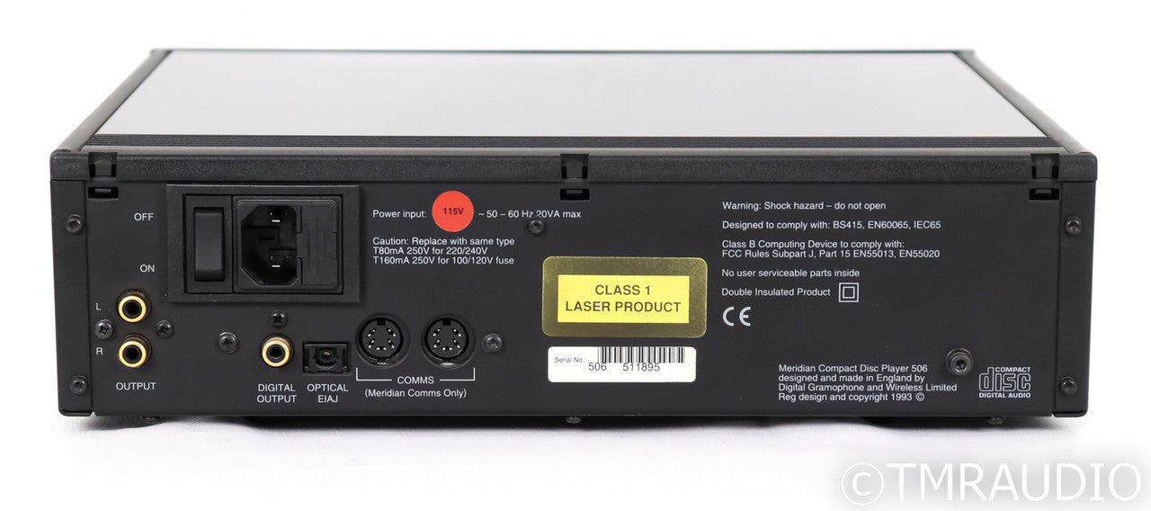 Meridian 506 CD Player / Transport; 24 Bit; Remote