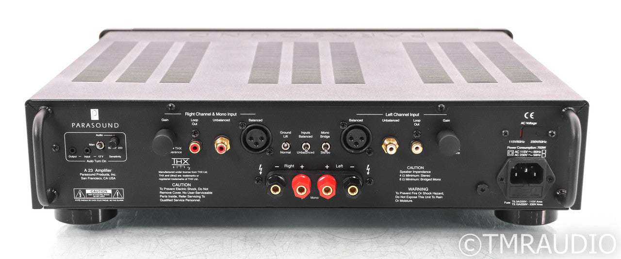 Parasound Halo A23 Stereo Power Amplifier; A-23; Black