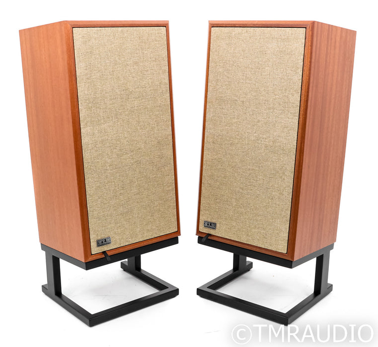 KLH Model Five Floorstanding Speakers; Mahogany Pair w/ Stands (Open Box)