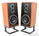KLH Model Five Floorstanding Speakers; Mahogany Pair w/ Stands (Open Box)