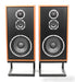 KLH Model Five Floorstanding Speakers; Mahogany Pair w/ Stands (Open Box)