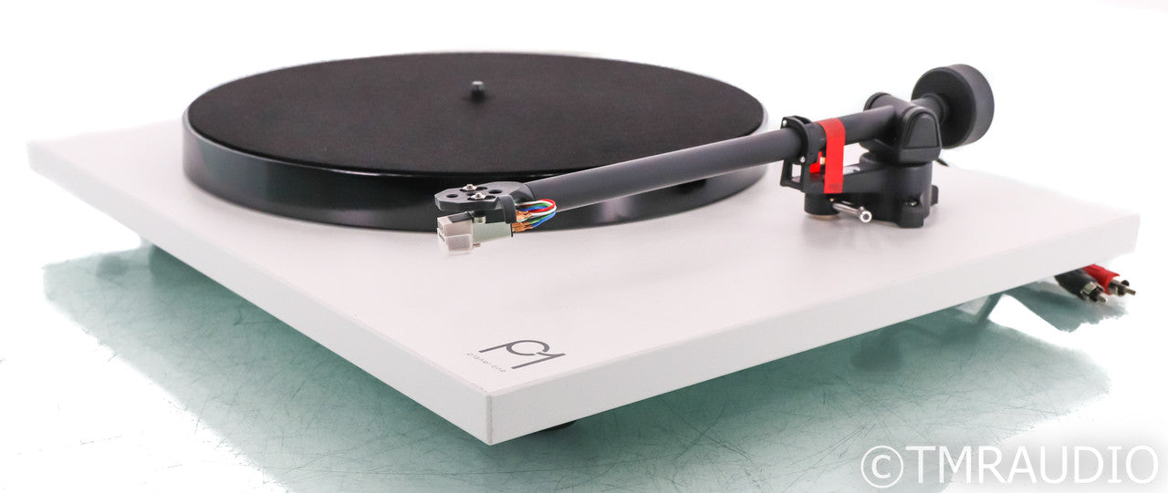 Rega Planar 1 Belt Drive Turntable; P1; White; Carbon Cartridge (Open Box)