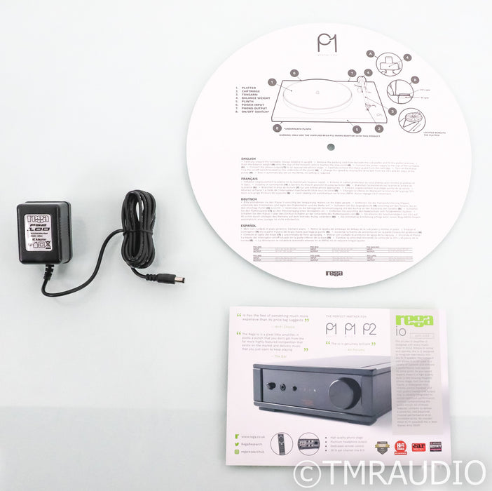 Rega Planar 1 Belt Drive Turntable; P1; White; Carbon Cartridge (Open Box)