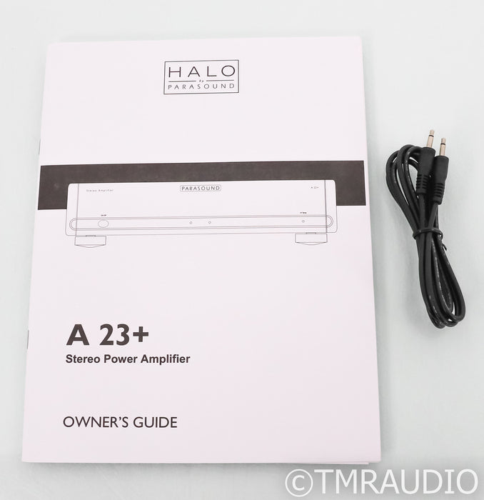 Parasound Halo A 23+ Stereo Power Amplifier; Black