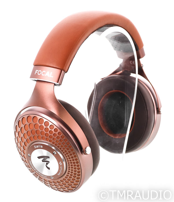 Focal Stellia Closed Back Headphones; Chocolate Leather (Open Box)