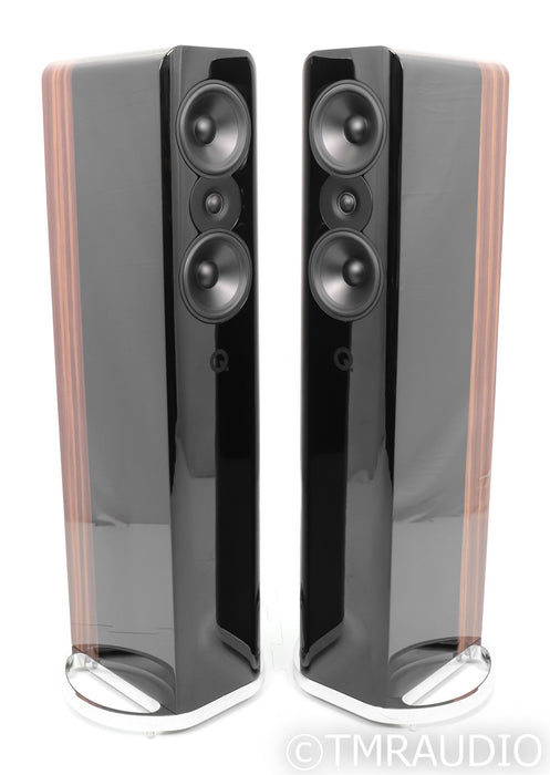 Q Acoustics Concept 500 Floorstanding Speakers; Black / Rosewood Pair (Open Box)