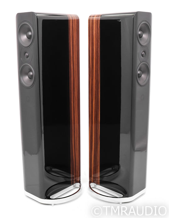 Q Acoustics Concept 500 Floorstanding Speakers; Black / Rosewood Pair (Open Box)