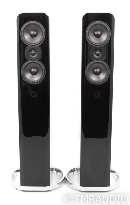 Q Acoustics Concept 500 Floorstanding Speakers; Black / Rosewood Pair (Open Box)