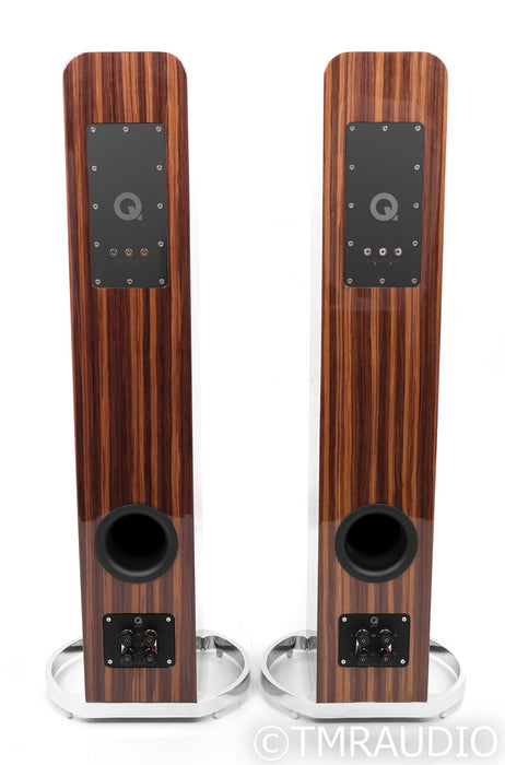 Q Acoustics Concept 500 Floorstanding Speakers; Black / Rosewood Pair (Open Box)
