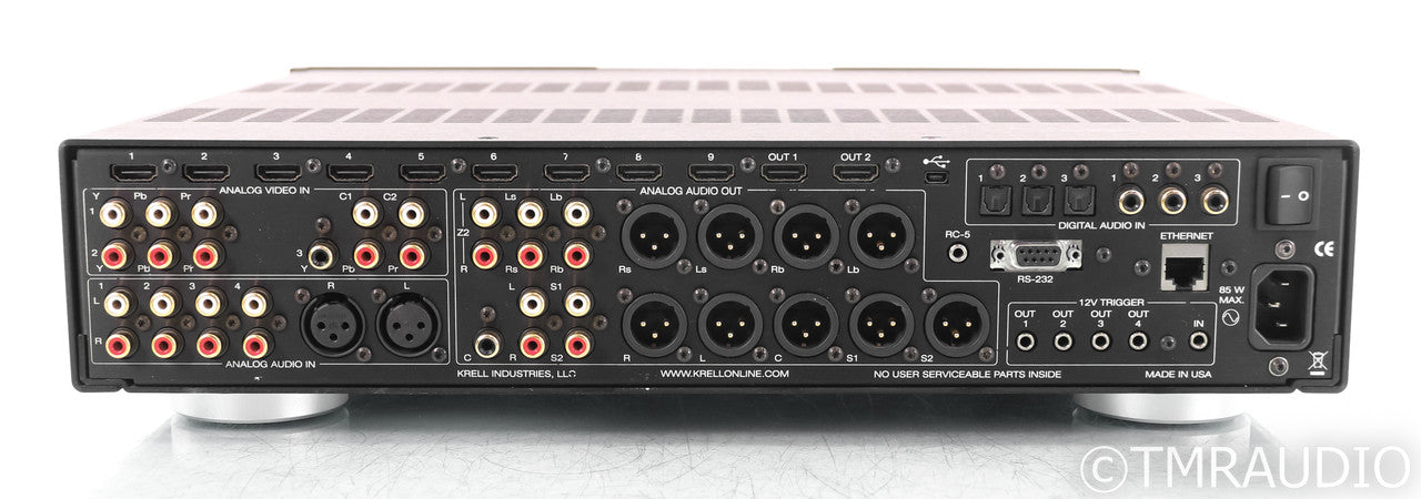 Krell Foundation 4K UHD 7.2 Channel AV Processor; Remote