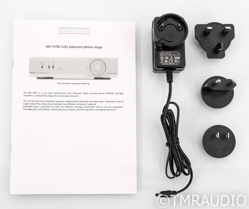 Musical Fidelity MX VYNL MM / MC Phono Preamplifier; Silver (Open Box)