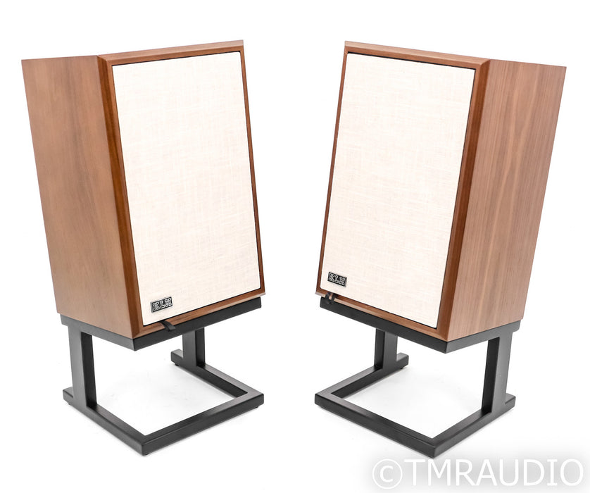 KLH Model Three Floorstanding Speakers; Model 3; Walnut Pair w Stands (Open Box)