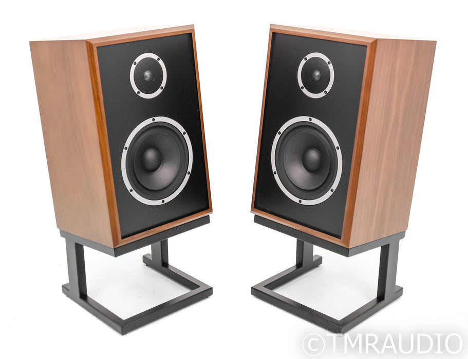 KLH Model Three Floorstanding Speakers; Model 3; Walnut Pair w Stands (Open Box)