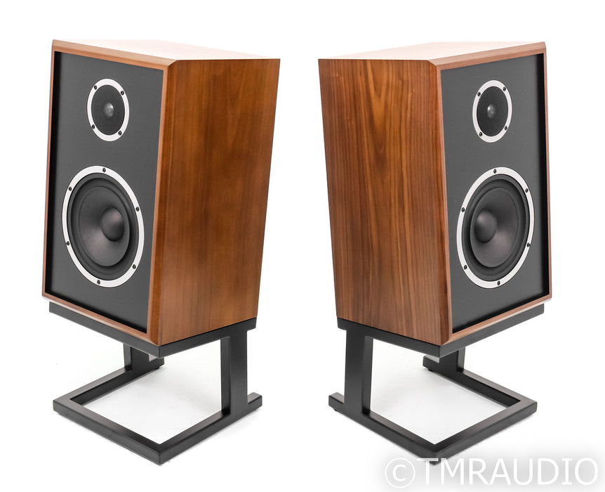 KLH Model Three Floorstanding Speakers; Model 3; Walnut Pair w Stands (Open Box)