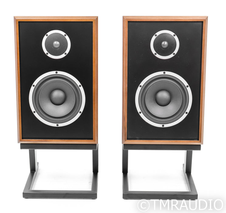 KLH Model Three Floorstanding Speakers; Model 3; Walnut Pair w Stands (Open Box)