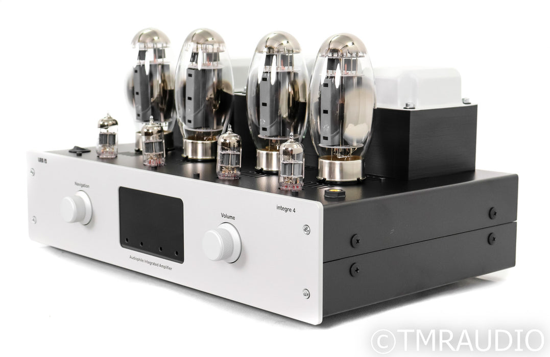 Lab12 integre4 Stereo Tube Integrated Amplifier; Remote; Silver (Open Box)