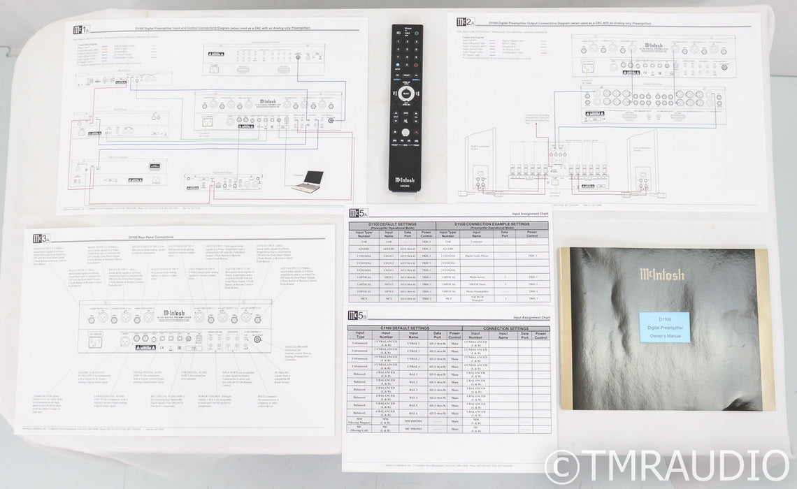 McIntosh D1100 DAC; D/A Converter; D-1100; Remote
