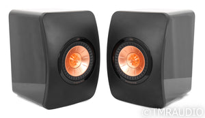 KEF LS50 Bookshelf Speakers; LS-50; Black Pair