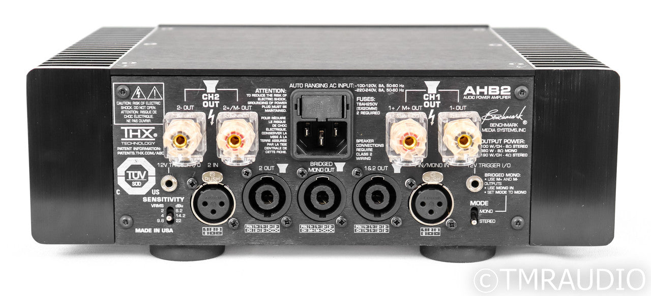 Benchmark ABH2 Stereo Power Amplifier; Black; ABH-2