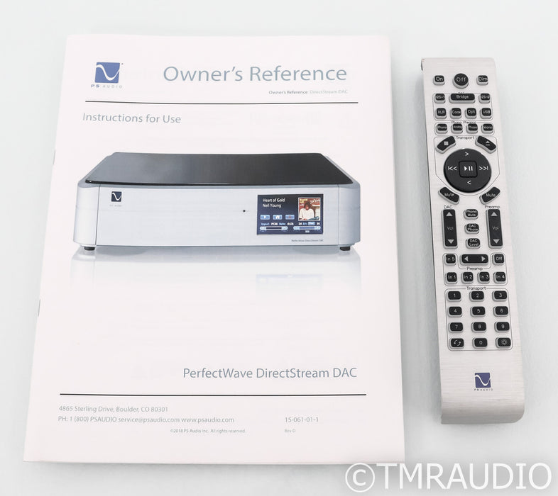 PS Audio PerfectWave DAC; Remote; Bridge II; Black; D/A Converter (Used)