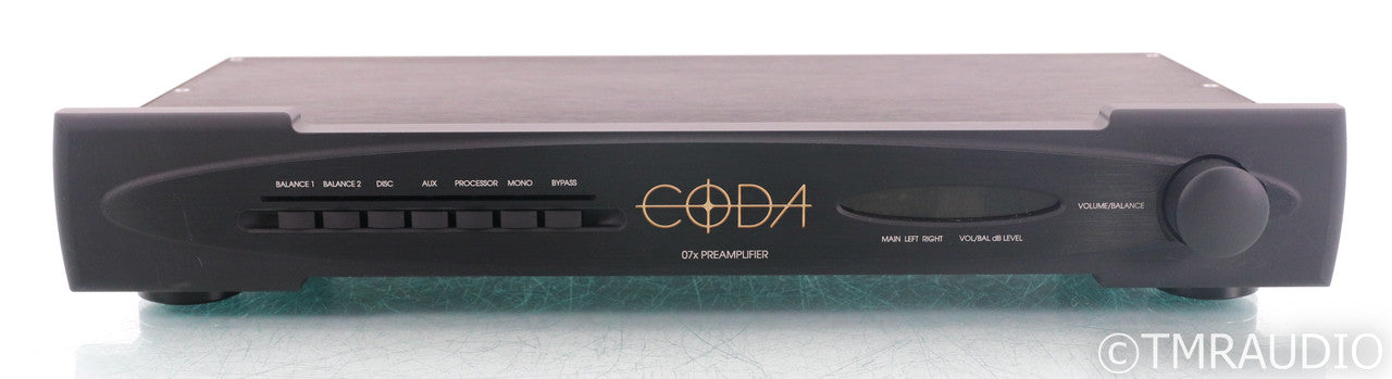 Coda 07x Stereo Preamplifier; Remote; Black