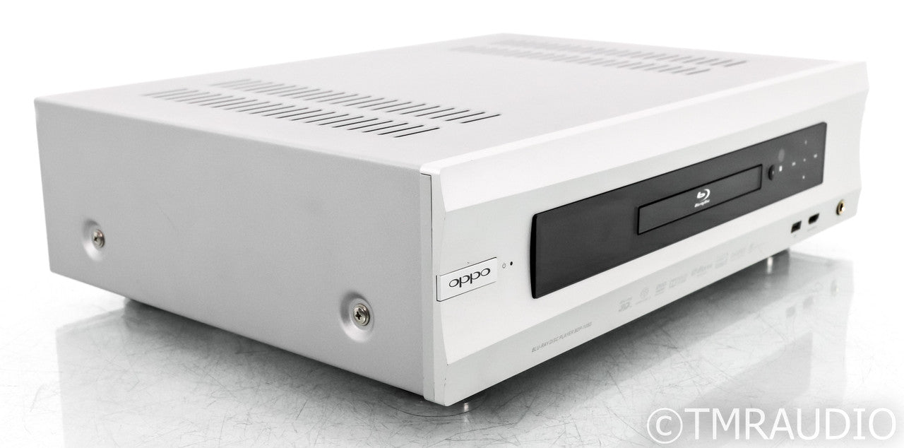 Oppo BDP-105D Universal Blu Ray Player; Remote; Silver; 3D; Darbee Edition
