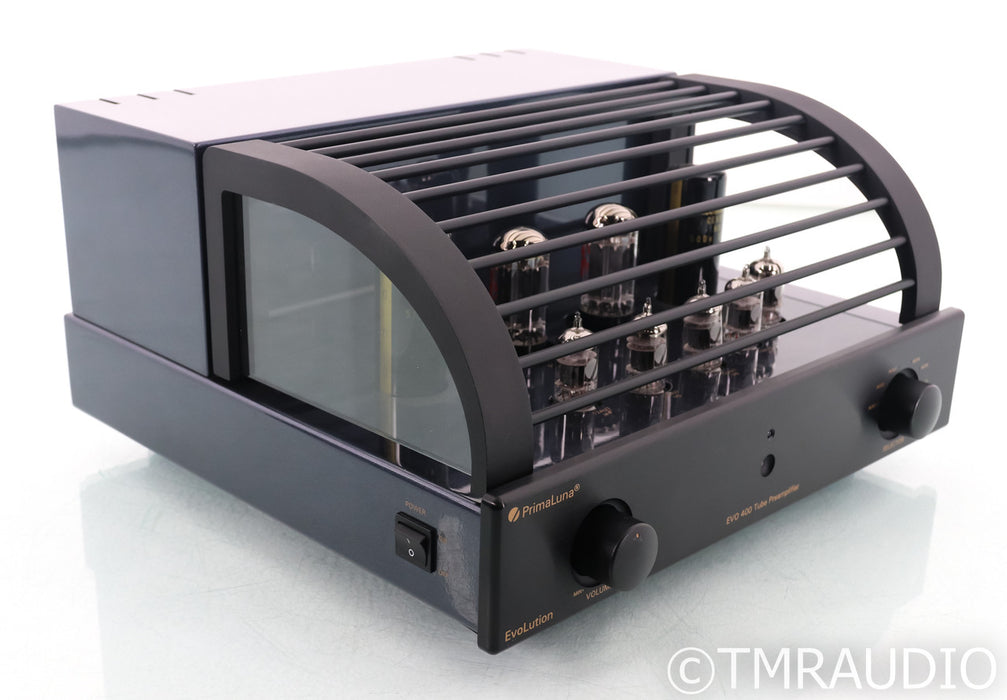PrimaLuna EVO 400 Stereo Tube Preamplifier; EvoLution; Black; Remote