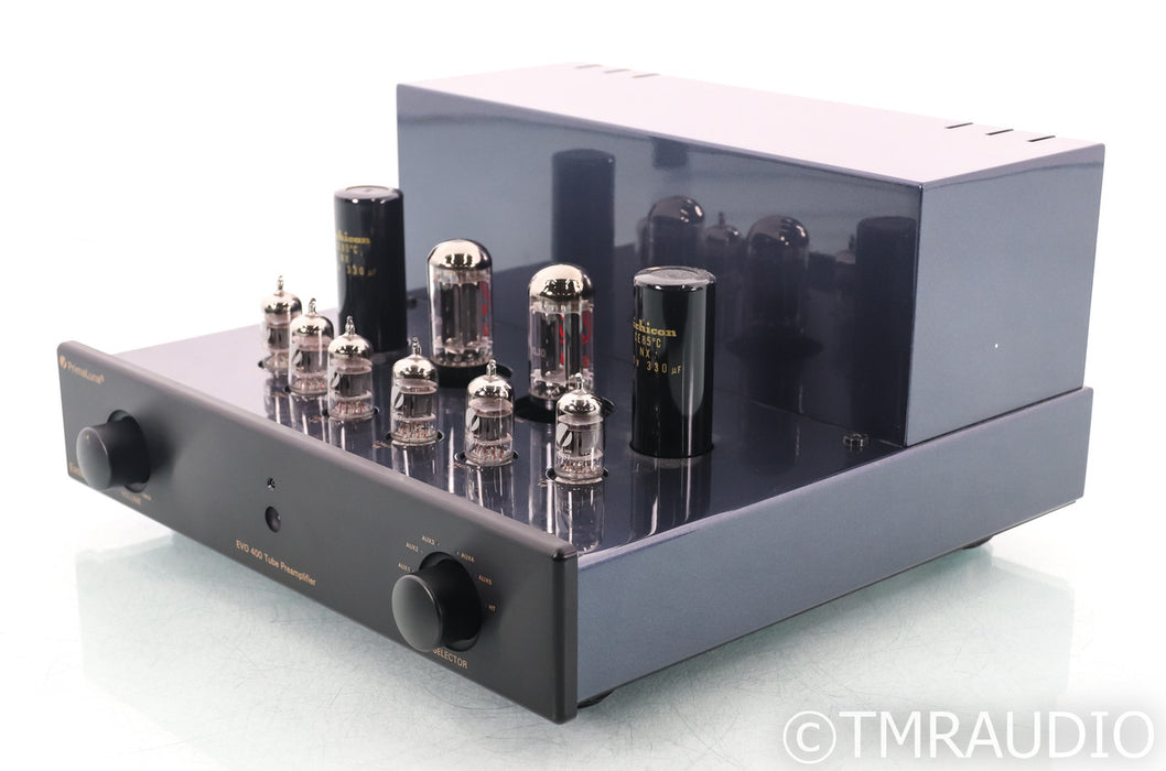 PrimaLuna EVO 400 Stereo Tube Preamplifier; EvoLution; Black; Remote